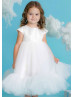 Ivory Glitter Flower Girl Dress Communion Dress